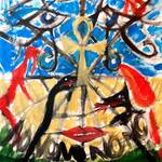 red paintings-onstage
