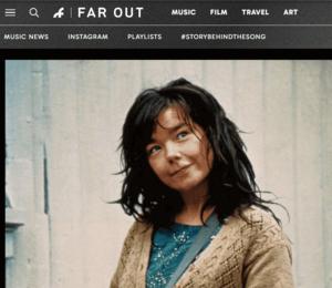 Björk in the Far Out magazine